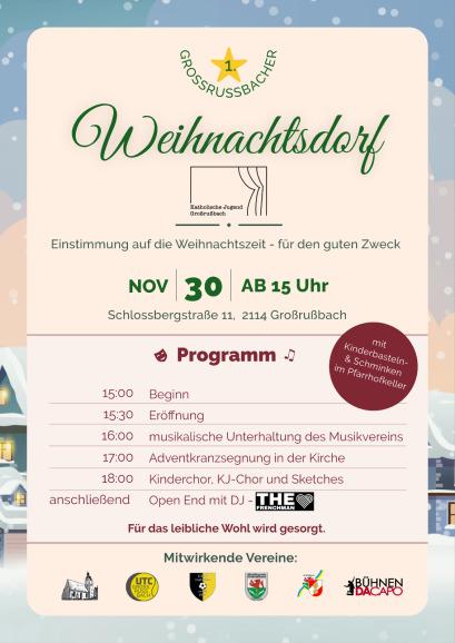 1. Großrußbacher Weihachtsdorf