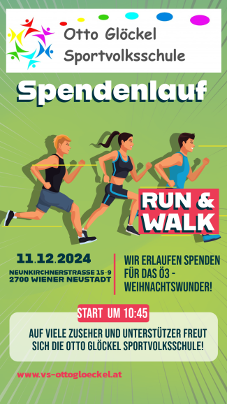 Spendenlauf fürs Weihnachtswunder!