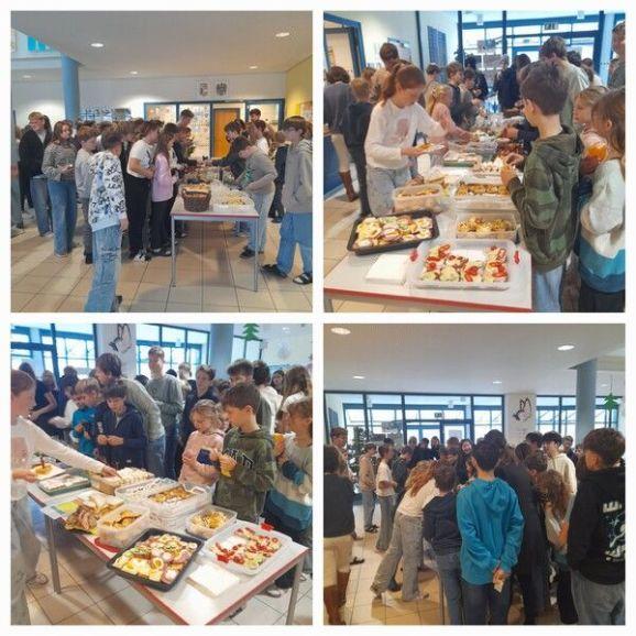 Jausenbuffet in der Schule