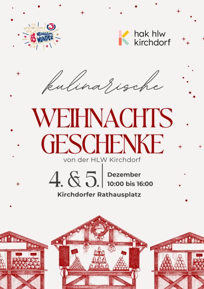 Mit Genuss Gutes tun - HLW Kirchdorf für das Ö3-Weihnachtswunder