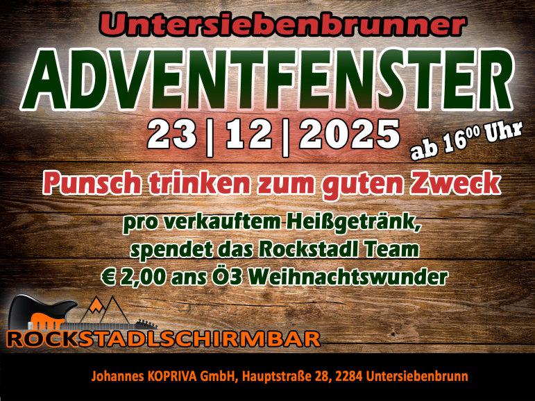 Untersiebenbrunner Adventfenster, Punsch trinken zum guten Zweck