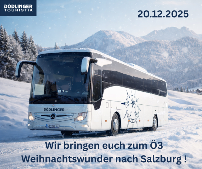 Fahrt nach Salzburg zum Ö3 Weihnachtswunder